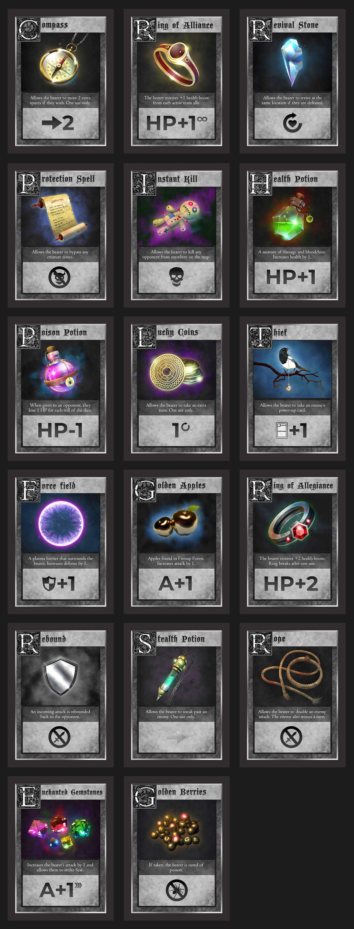 ReviverKnights Power-up Cards